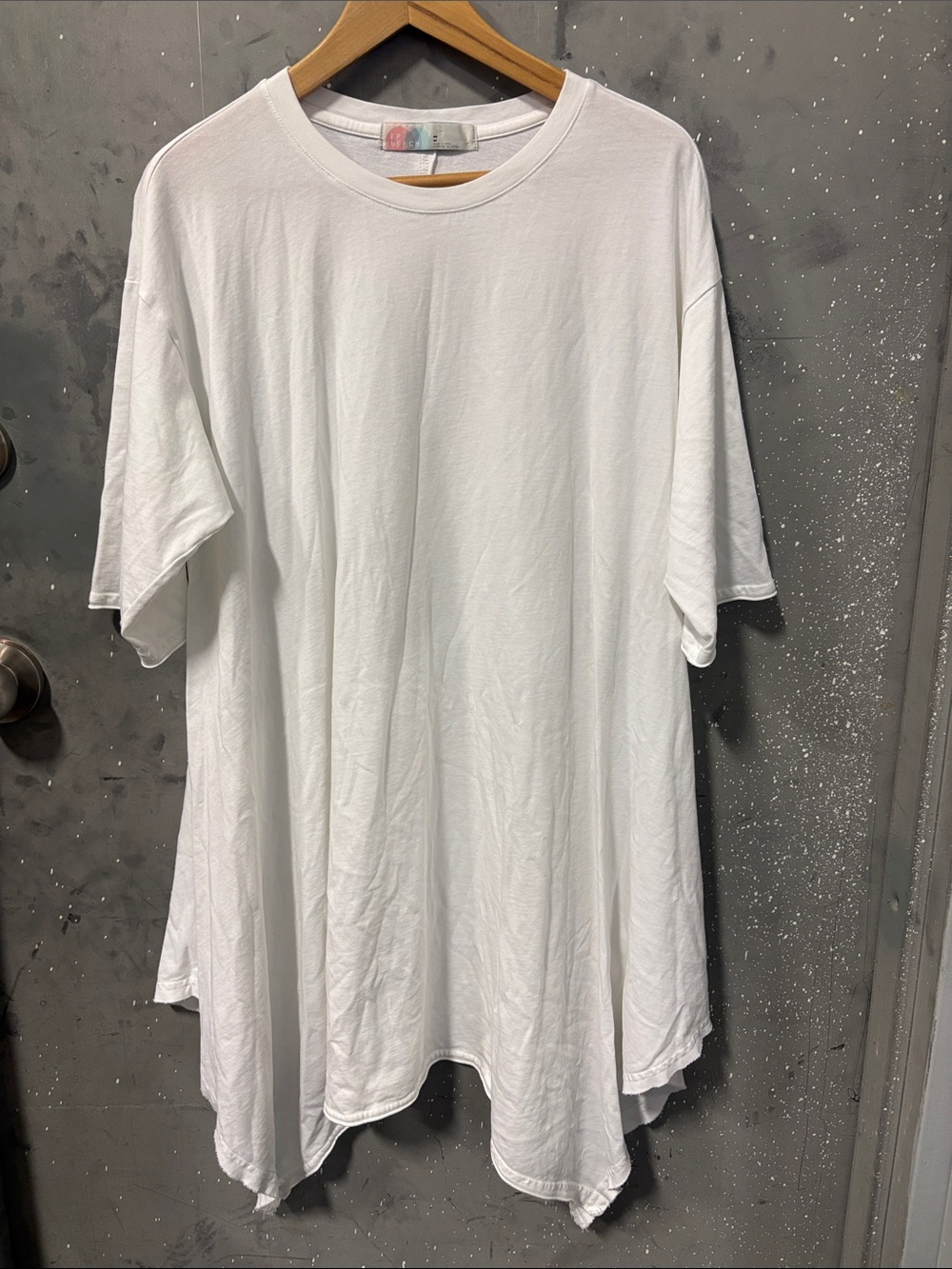 Free People White Oversized Swim Coverup T-Shirt
